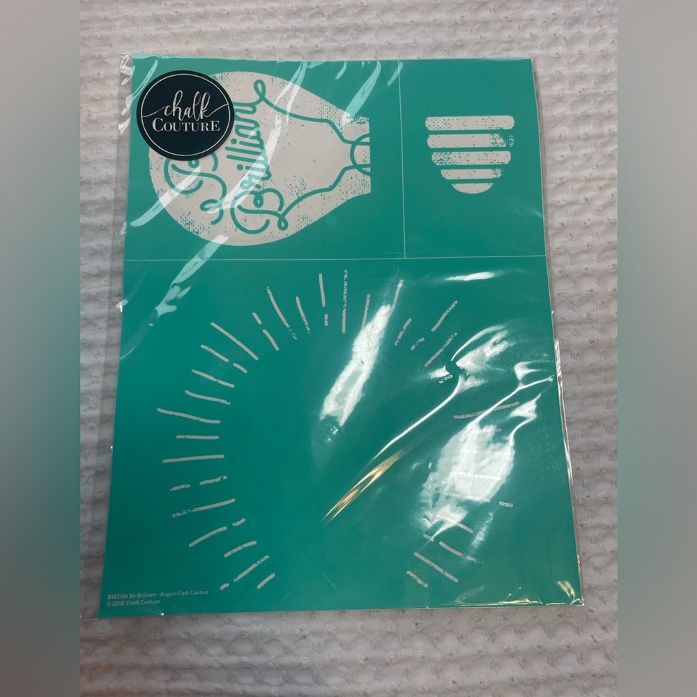 Chalk Couture Transfer Be Brilliant Chalk Transfer B183156 unopened
